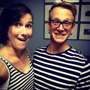 You  know you've been together 10 years when you're about to walk out the house and realise THIS just happened.