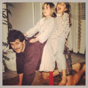 That "I-love-them-but-when-are-they-going-to-sleep" look on his face. Now I get it.