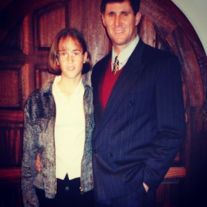 Thirteen years old. My dad took me out on my first date to show me how a guy was meant to treat me. He was so sweet. I was so awkward.